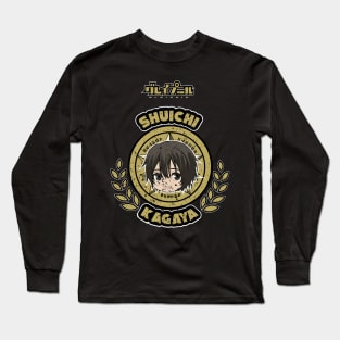 GLEIPNIR: SHUICHI KAGAYA CHIBI (BLACK) GRUNGE STYLE Long Sleeve T-Shirt